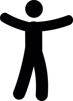 Man With Open Arms Sketch Svg Vector, Free Vectors File